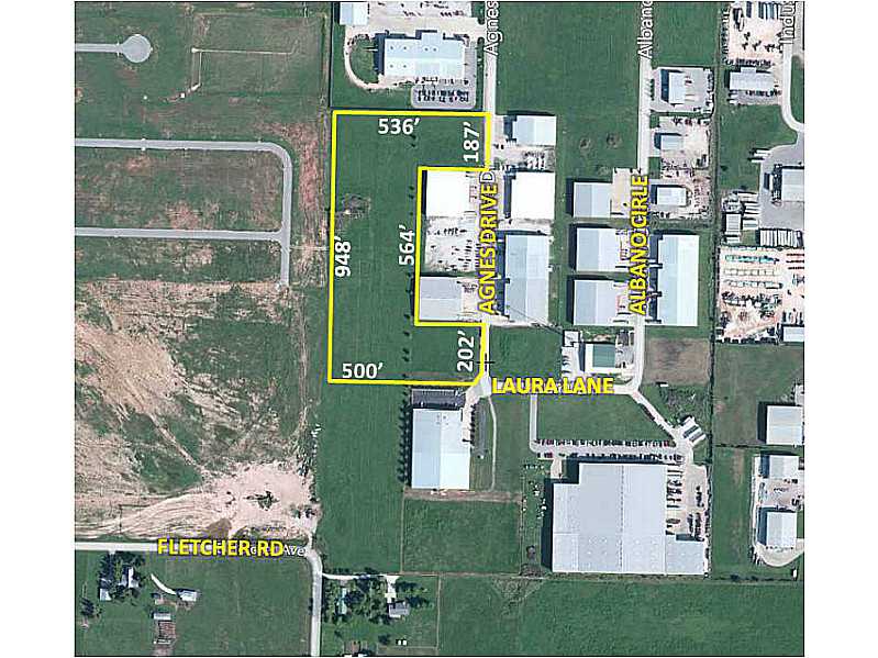 8 Total Acres, Can be subdivided into (2) 4 Acres Tracts. Industrial zoning, shovel ready, close to I-49.