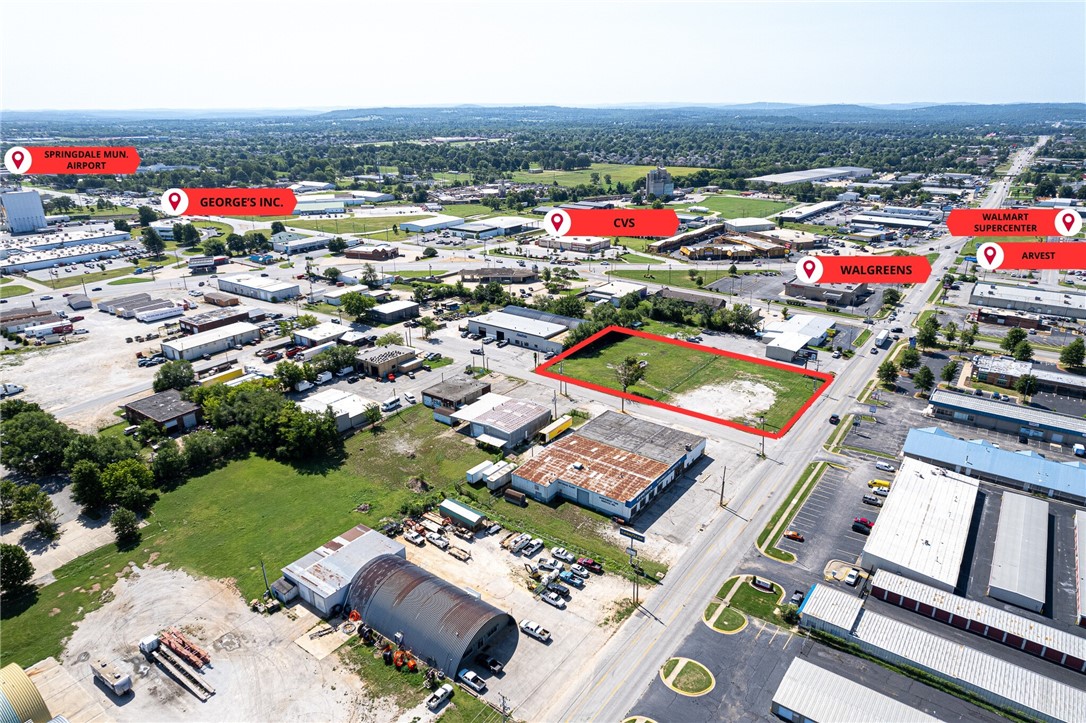 Commercial investment opportunity in Springdale. Public Sewer At Street, Public Water At Street. This lot is in the heart of Springdale and sits just 8 minutes from I-49 within minutes of already established shopping, apartment complexes, restaurants and grocery stores. Zoned for C-2, this land has unlimited potential.