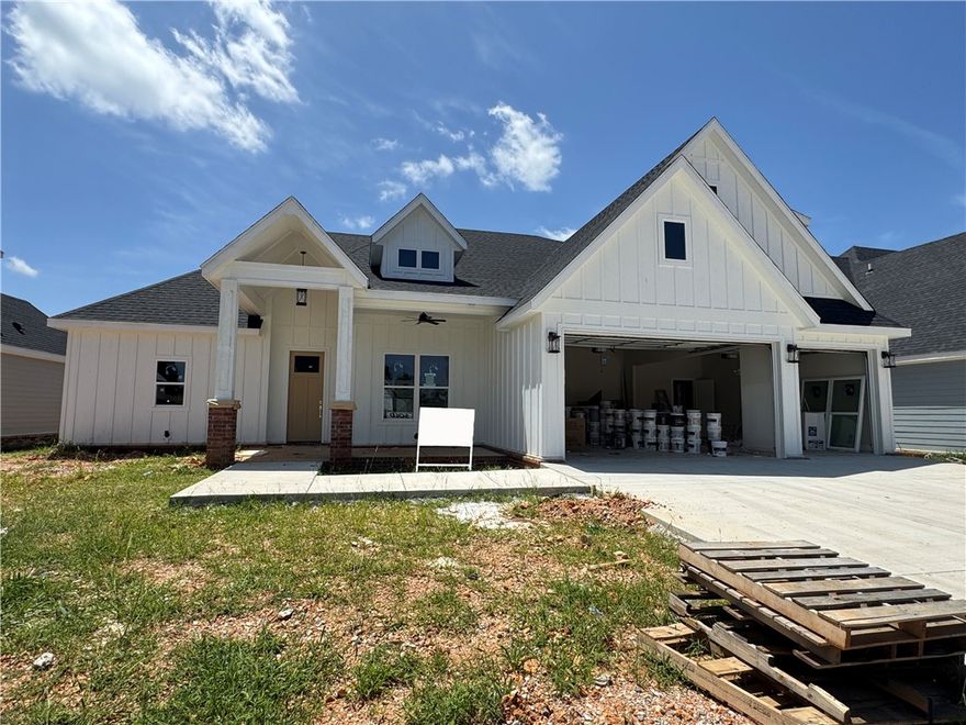 Stunning home in the desired Crescent View Subdivision Phase 2! Great floorplan with primary suite downstairs along with bedroom 2, full bathroom, half bath, office, and laundry room. Upstairs has bedrooms 3-4, full bathroom, and bonus room or 5th bedroom. Kitchen is a cooks dream with large island, gas cooktop, built-in microwave and oven. Open concept makes a great place for entertaining. Enjoy grilling and watching the kids play while under the large covered patio. Location can't be beat! Subdivision is across from Janie Darr Elementary. Also sits just down the street from the all new Mount Hebron Park! Kids can even go play in the Crescent View playground!