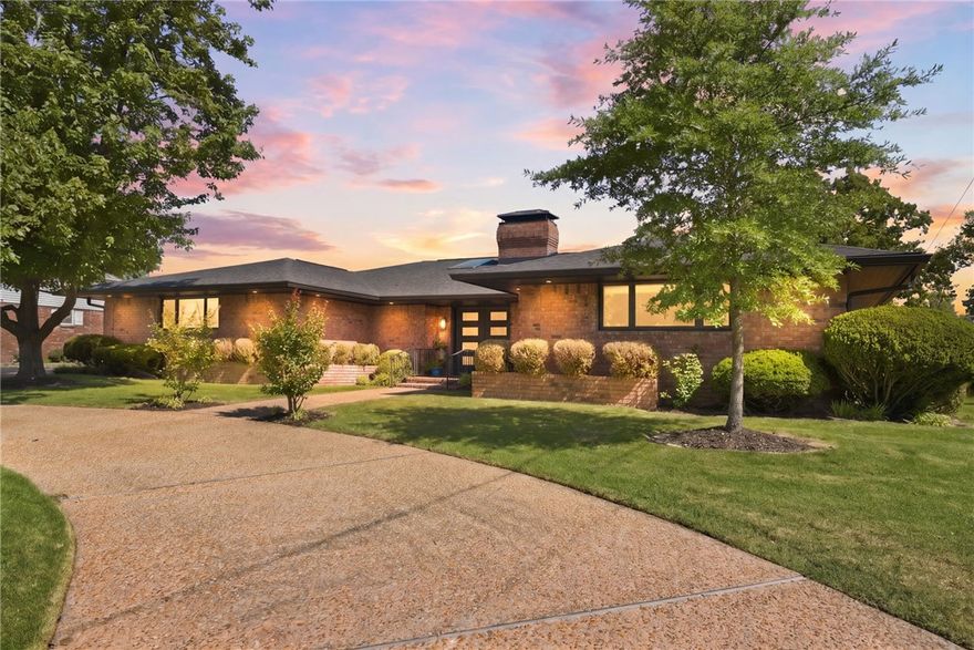 Completely renovated mid-century modern home right on the Springdale Country Club golf course. Perfectly positioned near the country club and just 2 minutes from Lake Fayetteville, this home feels like a quiet retreat while still being close to everything — shopping, dining, trail access, etc. Inside, every inch has been thoughtfully updated while maintaining the home’s original character and charm. New engineered white oak flooring and stunning Italian tile run throughout most of the home. The oversized kitchen has new custom white oak cabinetry, quartz countertops, top-of-the-line appliances, a large pantry, and more. Expansive windows, golf course views, and natural light throughout create an effortless indoor-outdoor feel. A sunroom overlooking the course, beautifully landscaped yard, and oversized patio create the perfect setting for morning coffee, entertaining, or winding down at the end of the day. Stylish, sophisticated, and completely move-in ready — this is one you truly have to see in person.
