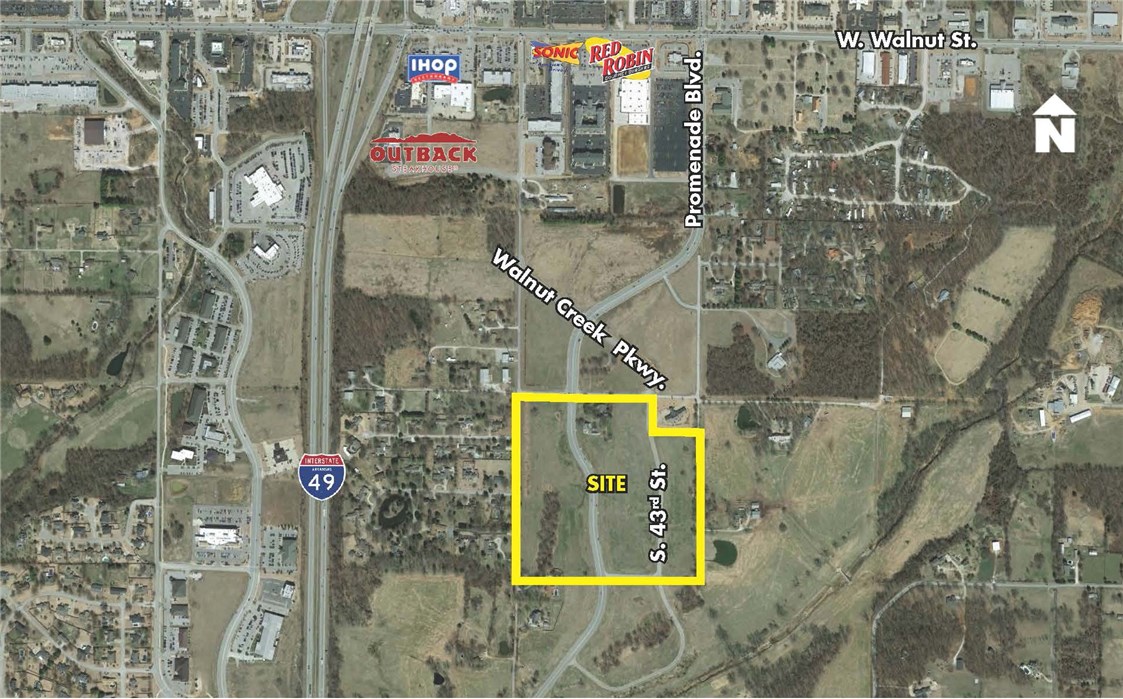 Close proximity to I-49. Located near Scottsdale and Promenade. This area of southwest Rogers is one of the fastest growing areas in Northwest Arkansas. In close proximity to Promenade Mall and Mercy Hospital.