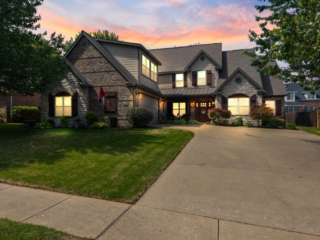 Beautifully updated 4 bed, 3.5 bath home in sought-after Cross Creek! With 2,990 sq ft, this split floor plan offers soaring ceilings in entry and living room, abundant natural light and hand-scraped wood laminate floors on main level. A welcoming 12ā8āx14ā entry sets the tone, while the kitchen blends style and practicality with rich cabinetry and convection microwave. The spacious primary ensuite, dedicated office and formal dining area are all on the main floor for added comfort and function. Upstairs features fresh carpet and two separate areasāone with Jack-and-Jill bedrooms and shared bath, and another private suite with its own stairwell and full bath. Step outside to a backyard oasis with green space, stained concrete covered patio with privacy wall, and a rocked firepit areaāperfect for relaxing or entertaining. Enjoy community trails, pool, playgrounds, and courts, plus nearby Mt. Hebron Park with splash pad, dog park, pickleball & tennis courts, and more. Close to I-49, top schools, shopping, and dining!