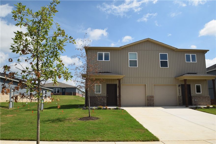 This brand-new, modern townhome offers a great open floor plan with three bedrooms and 2.5 bathrooms. Downstairs, you'll find a spacious and modern living area with beautiful luxury vinyl flooring. The kitchen has a large pantry, and the fridge, washer, and dryer are all included. Located in a new community near schools, parks, and shopping. Pets negotiable with owner approval, no smoking, one year lease.