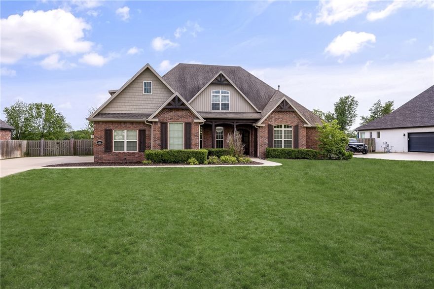 Your summer oasis awaits! Welcome home to this two-story stunner with coffered ceilings, exposed brick, vaulted ceilings, and multiple living areas. Set on a private .72-acre lot, enjoy a sparkling inground pool, raised garden beds, fenced yard, and a screened-in porch perfect for any weather. Inside, sprawling rooms are filled with natural light. The oversized primary suite includes a flex space ideal for an office, nursery, or reading nook. The kitchen offers abundant cabinetry and prep space, while the formal dining room can flex to suit your needs. Fresh paint and new carpet make this home move-in ready. Located near schools, a community center, and with easy access to multiple destinations—this one has it all!