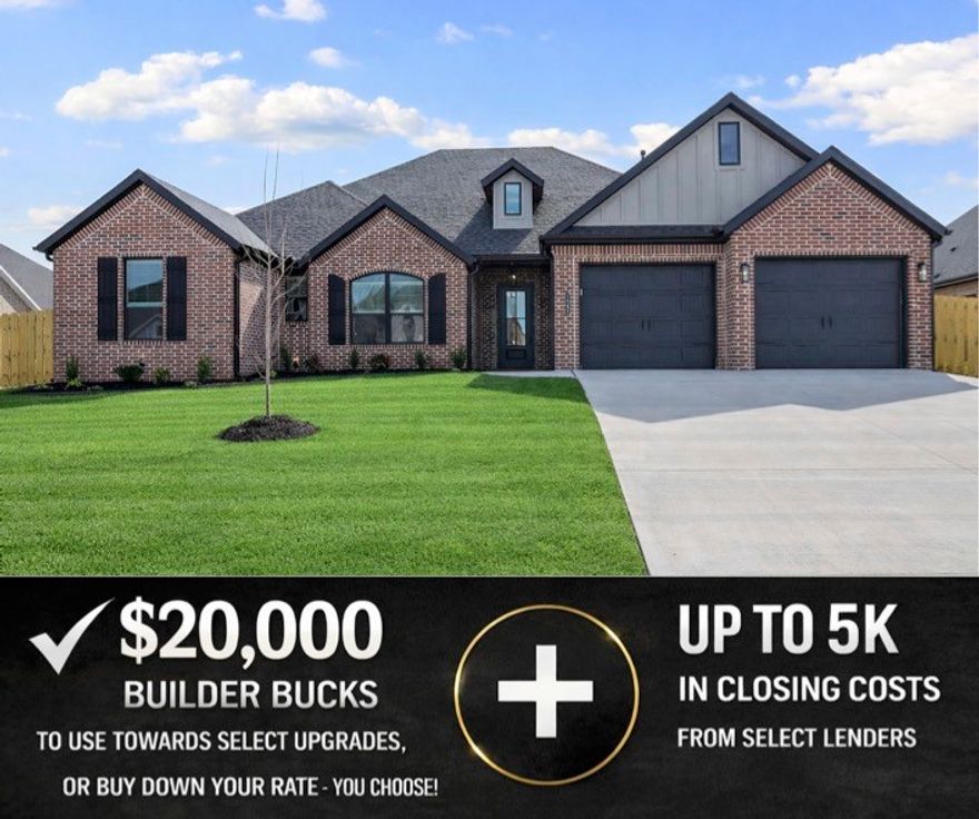 Welcome to the Aspen plan. Inside you'll find tall 10’+ ceilings throughout create an elevated feel with abundant natural light and an inviting sense of space. The private primary suite is a standout retreat featuring a spacious bath, a freestanding soaker tub for spa-like relaxation, a large walk-in closet, and a convenient pass-through to the utility/mud room with direct access to the garage. Built with quality in mind, this home includes insulated walls and insulated garage doors for added efficiency and year-round comfort. Outside, enjoy extra value from day one with a privacy fence, gutters, and blinds already included. For a limited time, Builder Incentives: $20,000 Builder Bucks to use towards select upgrades, appliances, or buy down your rate – you choose! Plus up to 5K from select lenders. For a total of up to 25K with lender incentives! Fence, blinds, and gutters are all included. Come see why so many are choosing Hillcrest—open houses held every Sunday from 1–4 PM.