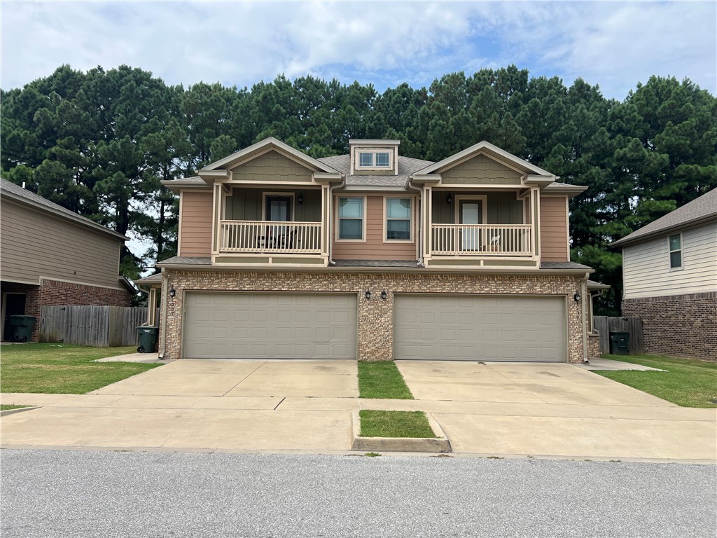Turn-Key Investment in West Fayetteville Excellent opportunity in a high-demand rental market! This fully leased duplex features two units, each with 3 bedrooms and 3.5 bathrooms. All bedrooms are located upstairs with private en-suites and walk-in closets. Enjoy spacious main-level living, an open floor plan, and covered second-story balconies. Conveniently located just minutes from I-49 and the University of Arkansas. Strong rental history and ideal for student tenants.