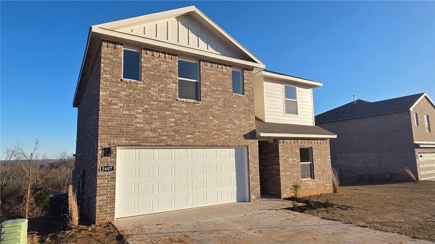 Lovely 2098 Plan in Nature Walk, located in Springdale. These brand-new homes will be 4-sided Brick! Living room will showcase a beautiful and modern Electric Fireplace with Poplar Mantle and a ceiling fan. These homes have LVP and Carpet. Kitchen features 36-inch cabinets, lovely appliances and quartz countertops and tile backsplash. Primary bedroom has a fabulous en suite, dual sinks, with an oversized walk-in shower with tiled walls and elongated commode. LED lighting throughout. High efficiency AC with programmable Wi-Fi thermostat. Front, side, and PARTIAL back sod only. Come find your dream home today! Taxes and Parcel TBD. Garage Door Opener!