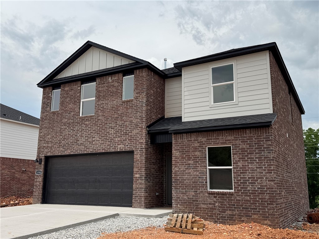 The 2098 plan in Nature Walk, located in Springdale! This plan features 4 bedrooms, 2.5 baths, and a study! These brand-new homes will have a brick and Hardie® siding exterior. This home will have LVP downstairs and Carpet on the stairs and in all upstairs living areas. Living room features a ceiling fan and a beautiful and modern Electric Fireplace with Poplar Mantle. Kitchen features 36-inch cabinets, lovely appliances, quartz countertops and tile backsplash. Primary bedroom has a fabulous ensuite, dual sink, with a walk-in shower with tiled walls and elongated commode. LED lighting throughout. High efficiency AC with programmable wi-fi thermostat. Front, side, and PARTIAL back sod only. Come find your dream home today! Garage Door Opener! Taxes and Parcel TBD.