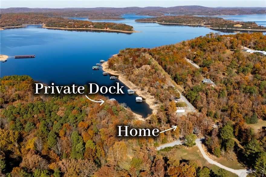 BEAVER LAKE DREAM! Serene setting with lake views all around on 1.58 acres. Enjoy wildlife, fishing, boating, & swimming on your OWN PRIVATE 2-SLIP BOAT DOCK located at the back of a quiet cove. True log cabin that has been completely remodeled to suit your family and friends. The new composite deck with custom cedar railing features a hot tub, gazebo, 4 Bluetooth speakers, & a TV for all of your lake house entertainment needs year around! The main log cabin is 3 bedrooms, 2 bathrooms. BUT WAIT! Don't forget the guest house! It is roughly 800sqft (remodeled) of full living quarters on separate water & electricity making it to where you can AirBnB or use for more family & friends! It comes fully furnished and features a full kitchen, bathroom, laundry, living room & bedroom! The 2 car garage + workshop is located at the guest home. This Pinecrest Trail property boasts everything you could want in a true lake property. This is also a turn-key STR, ready for you to take over or enjoy for yourself!