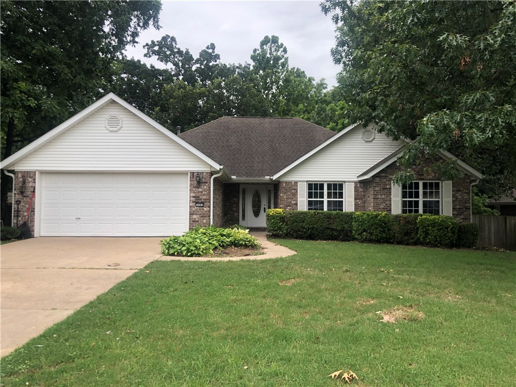 Awesome location within walking distance to Hunt Elementary and great access to I49! Steps from Walking/bike trail on Silent Grove. 3 bedroom/2 bath with dedicated office, breakfast bar, pantry, & formal dining room. New carpet, new hvac, new hot water tank & freshly painted. Owner is finishing up last touches!