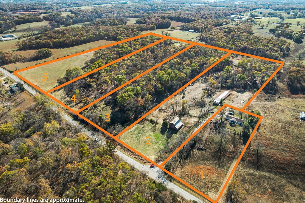 Excellent location to build your dream house with enough land for some livestock or horses. See
photos/attached plat - Tracts 2-5 available at the same price per acre.