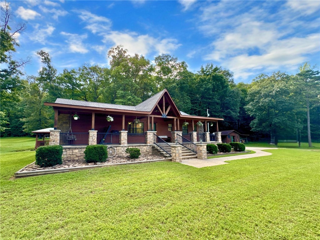 Tucked deep in the countryside, this secluded three-bedroom, one-bath rustic home offers the perfect blend of charm, comfort, and adventure across 40 peaceful acres. With a beautifully landscaped yard, relaxing gazebo, and views of serene ponds and a creek that borders the property, it’s a true nature lover’s paradise. Recent updates throughout the home bring modern convenience while preserving its warm, rustic character. Multiple outbuildings provide flexible space for storage, workshops, or hobby use.
Designed for outdoor enjoyment, the property features cut trails ideal for side by sides and horses. There's a scenic picnic area, and abundant wildlife—making it a hunter’s dream with regular sightings of black bear and trophy bucks. Whether you're seeking a private homestead, recreational getaway, or simply a peaceful place to disconnect, this one-of-a-kind property is move-in ready and protected with surveillance cameras for added peace of mind.