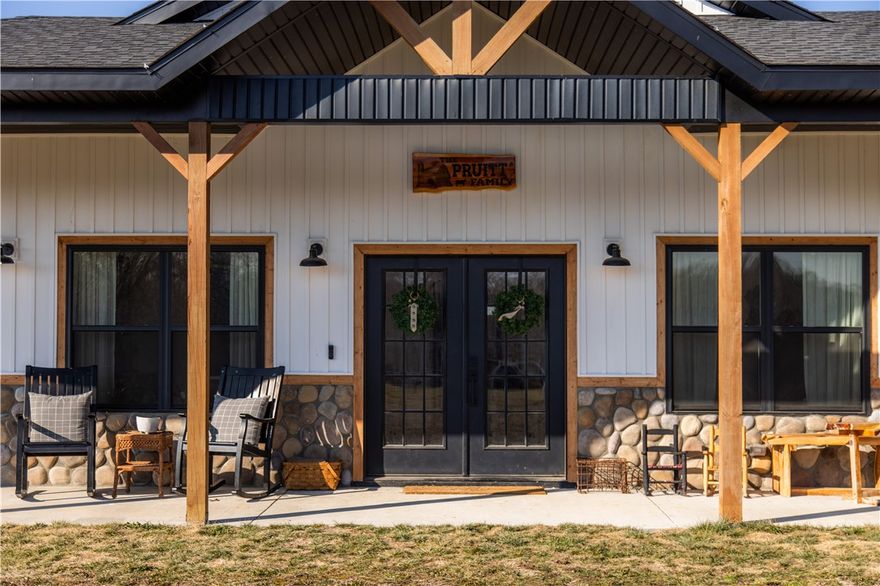 Welcome to this custom-built farmhouse offering 1,700 sq ft of thoughtfully designed living space, on 4.38 peaceful acres. This 3-bedroom, 2-bath home blends rustic charm with everyday comfort, surrounded by open pasture and country views. Beautiful extended covered porch, giving you an additional 568sqft of space to enjoy your morning coffee and book. The land is well-suited for animals, hobbies, or simply enjoying wide-open space and quiet evenings.
The property features 2 parcels being sold as one, pastures are fenced, includes a 480sqft pole barn, 96sqft backyard shed, & additional 240sqft shed -ideal for equipment, livestock, or workshop needs. Whether you’re looking for a small homestead, hobby farm, or a private rural retreat, this property delivers space, functionality, and tranquility in a beautiful setting.
commute with ease
5-minute drive to the I49 bypass, where you can commute with ease. 10-15 mins to downtown Bentonville, mountain bike trails, shopping, restaurants, and entertainment. Location!