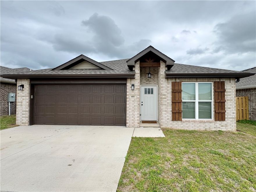 BRAND NEW 4 bedroom, 2 bath home in Prairie Grove featuring an open floorplan and beautiful hardwood floors throughout the main living areas. The large eat-in kitchen includes stainless steel appliances, a breakfast bar, custom quartz countertops, and a pantry for added storage. The home also offers a large master suite with a private bath and three additional bedrooms to accommodate your needs. All appliances are included, making this recently constructed home move-in ready.
