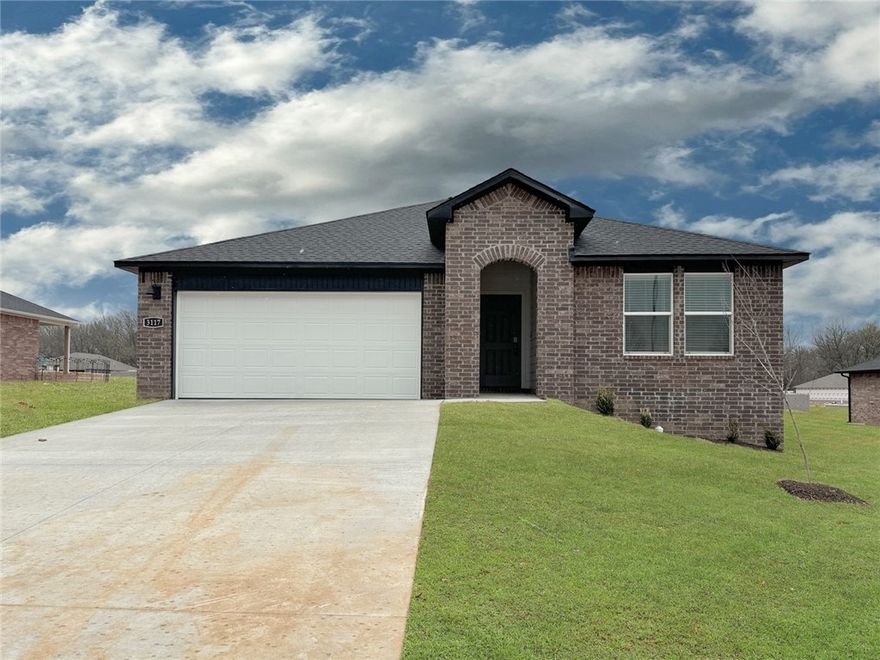 The Lovely Lakeway Plan in Wagon Wheel Phase 2, in Farmington, Arkansas! Each home in Wagon Wheel is meticulously crafted with attention to detail, creating a space that feels both luxurious and welcoming. From the moment you walk through the door, you'll be greeted by modern features and spacious a layout that caters to every lifestyle. This plan includes 4 bedrooms, 3 Bathrooms, and a fabulous study! These homes boast premium finishes and thoughtful designs, ensuring that you'll be stepping inside your own personal oasis. These homes will be complete with LVP flooring throughout and wood shelving in all closets, pantry, and utility room. The kitchen will have quartz kitchen counters, 36-inch cabinets, and stainless-steel appliances! Home will have a Garage Door Opener. Primary bath will have quartz countertops, double sinks, and an oversized walk-in shower. Each home comes with 4-sided brick! Homes will be 4-sided Brick with Hardi Ā® per plan. Taxes and Parcel TBD.