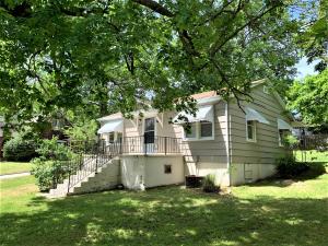 Sweet bungalow in great location. You will love the vintage styling inside this cute house. The interior has been redone, and the wood floors are gorgeous!Covered patio to enjoy the large backyard. Great floor plan and large corner lot. This home will be painted (exterior) for the new owner! Room sizes approx, sq ftg per assessors card.