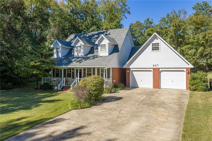 Welcome home! This one-owner, total-electric home is tucked away in a well-established Alma neighborhood—perfect for family living & everyday convenience. Step inside to a warm & inviting kitchen that’s ideal for family meals & gatherings, featuring beautiful cherrywood cabinets, granite countertops, a pantry, & brand-new stainless range and dishwasher. The refrigerator will stay, making this home move-in ready. With 3 bedrooms, 2.5 baths, and a spacious bonus room, there’s plenty of space for everyone. The bonus room could easily serve as a 4th bedroom, home office, or game room. The primary suite is located on the main level and includes dual sinks and a relaxing layout. Upstairs, you’ll find two more bedrooms and a full bath—great for kids, guests, or hobbies. Outside, enjoy a peaceful backyard designed for both work and play. A 24x12 workshop offers room for projects or extra storage, while the beautiful rock sidewalk, patio, and floating deck create the perfect spots to unwind or entertain friends and family.