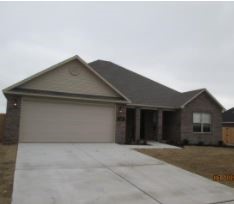 Short Walk to Bentonville West High School from home. This charming home is perfect for a first-time home buyer! Great split plan lay-out with vaulted ceiling in living room. Beautiful cabinets in large eat-in kitchen. Jacuzzi tub, shower in master bath, and large walk-in closet in master suite. A lot of house for the price with privacy fence around back yard with patio, landscaping in front yard