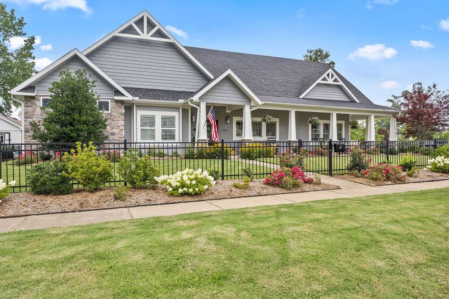 .46ac corner lot walking distance ?o?f all things ?Downtown Bentonville. Designed with a focus for those that enjoy hosting & entertaining? inside or out. Owner calls it an urban oasis. Great morning sun, perfect for sunrise yoga on the patio, light and bright all day long. ?You can find the perfect spot to relax ?outside at any time of day. ? Master suite is split from the remainder of the house. Office/TV room off of the main living area provides flexibility. Kitchen & dining area w/ 9' island that's great for those 'gather in the kitchen' conversations w/ friends.? Upstairs offers its own guest suite, which includes a sitting area as well as office space in a completely private space ?perfect for short or long-term guests. Wrap?-around front porch accents the corner lot appeal? and good views of recent landscaping improvements. Back patio is partially covered and partially open creating a unique space complete with dual refrigerators, gas starting fireplace and natural gas grill that never needs tanks refilled.