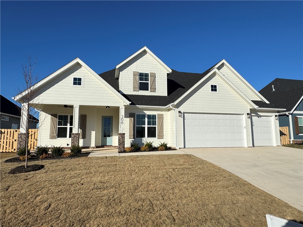 Another quality new construction home is available in the desired Crescent View Subdivision! This home boasts 4 bedrooms, 3 bathrooms, bonus room, 3 car garage, and a great layout. Kitchen is equipped with gas cooktop, built-in oven & microwave, large island with waterfall granite, & eat-in dining area that is all open to the living room. Downstairs has the office, primary suite and BR 2.
Bedrooms 3-4/bonus room and a full bathroom are all upstairs. Enjoy grilling or hanging out on the covered back patio. Located steps from Janie Darr Elementary and the new Mt Hebron Park. Subdivision is close to XNA, I-49, shopping, dining, and entertainment.