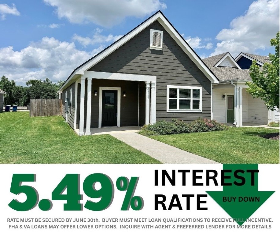 5.49% INTEREST RATE/BUY DOWN! Unbeatable location near Crystal Bridges Museum, the Alice Walton School of Medicine, Downtown Bentonville & Walmart’s new campus. Enjoy a vibrant community with top-tier amenities, including a clubhouse, pool, pickleball court, dog park, yard maintenance & access to the countries top premier mountain biking trails. Fitzgerald floor plan boasts LVP flooring, crown molding, blinds, ample storage & quality throughout. The living room & dining area offer a seamless open floor plan, perfect for entertaining, with abundant natural light & smooth flow into the chef’s kitchen. Chef’s kitchen features 3cm granite countertops, Frigidaire stainless steel appliances, refrigerator, a pantry, tons of storage & abundant natural light. Spacious primary suite includes a perfect ensuite bathroom with walk-in tile shower, double sinks, & large walk-in closet. Patio perfect for entertaining! Oversized garage with ample storage. Staged home at 923 Heights