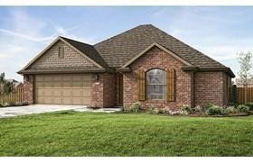 Beautiful 3 bdr/2bath all Brick home to be built. Open plan-gas fireplace-crown molding in liv & mst bdr-carpet living room and in all bedrooms-ceramic tile in all wet areas-great kitchen & bths-pantry-stainless steel appliances-Mst Suite. Garage door opener & key pad entry-pull down attic storage-Energy Efficient-Covered Patio.