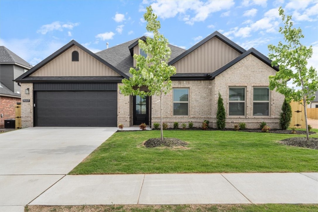 NORTH FACING and MOVE IN READY!!! Welcome to your dream home in the new Walnut Grove subdivision in Bentonville with completion just a few weeks away! This modern gem boasts unmatched quality & meticulous craftsmanship throughout. Enjoy a spacious, open-concept layout with luxurious finishes including quartz countertops, custom cabinets, & RAINFALL SHOWER HEAD, upgraded lighting fixtures. The stylish luxury vinyl plank flooring enhances the contemporary feel of each room. The living room is a highlight, featuring a cozy gas fireplace perfect for relaxing and soaring vaulted ceilings. The kitchen is equipped with a gas range & offers ample space for cooking & entertaining. Additional amenities includes blinds, gutters, & a fenced yard. Ask about the Preferred Lender Credit! With spacious rooms & thoughtful details, this home offers comfort & elegance in a sought-after location. Community amenities will include a pool & club house in phase 2. Photos are not of exact home/finishes.
