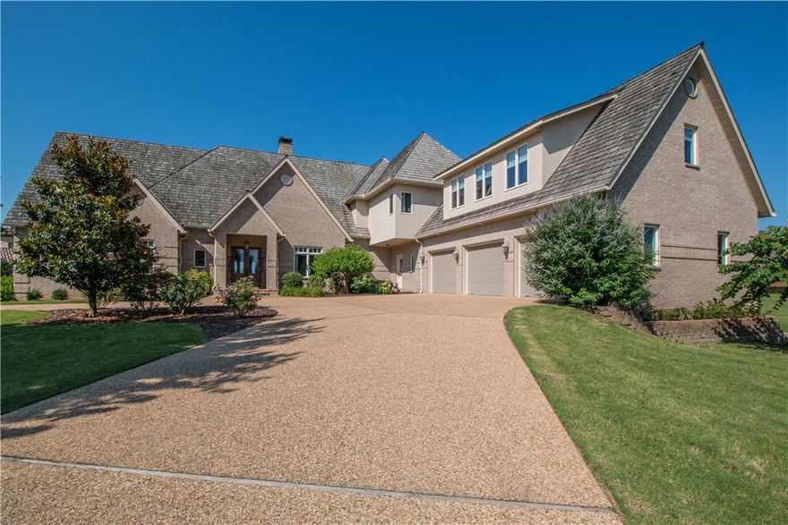 Great Investment property in Pinnacle Country Club 1 ac. Estate on Pinnacle Drive on the 17th green. 3 level open floorplan. Windows across the back offers views of the golf course & natural light.  Sleek open kitchen w/large island, prof. appliances, soap stone & granite. Master w/private study. Basement level contains 2,461 SF of unfinished living space. Agent Owned.