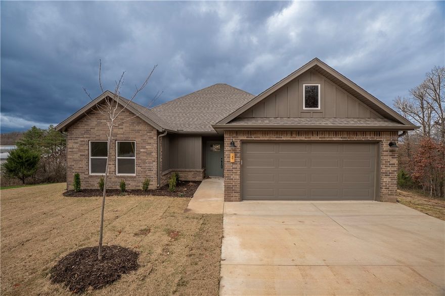 This new two bed, two bath with an office is the perfect size for your family. Large open living/dining/kitchen has plenty of room for family and entertaining. Covered rear porch/patio allows for comfortable outside enjoyment. Luxury vinyl throughout except for tile in primary suite. Ceiling fans throughout. Agent owned.