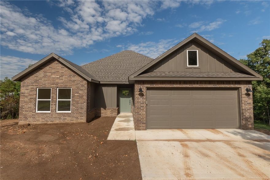 This new two bed, two bath with an office is the perfect size for your family. Large open living/dining/kitchen has plenty of room for family and entertaining. Covered rear porch/patio allows for comfortable outside enjoyment. Luxury vinyl throughout except for tile in primary suite. Ceiling fans throughout. Agent owned.