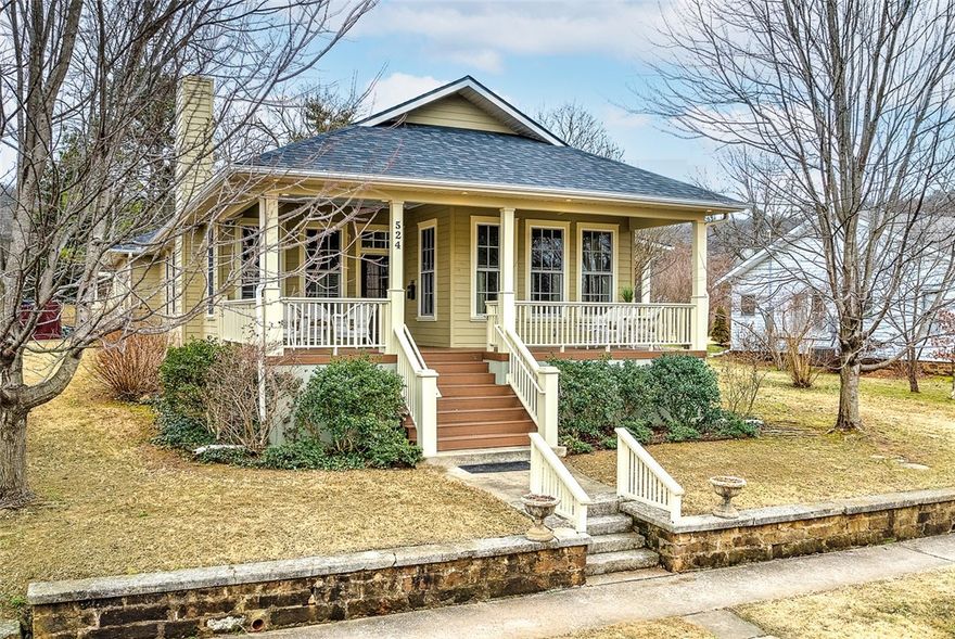 Here it is!  A newer gem in Fayetteville’s Historic District.  New construction in 2013.  This home has it all:  Corner lot, beautiful custom finishes and flooring, two bedrooms on main level, and even a FEMA-approved Storm shelter/safe room.  Built for entertaining, you won’t believe the large open living area and kitchen!  Soapstone countertops in kitchen, as well as an oversized butcher-block island with pro-style gas cooktop.  Marble flooring in downstairs bathrooms, and Crema Marfil Marble countertops in all three bathrooms.  Custom wide doorways and hallways.  Roof new in 2020, two HVAC units- upstairs unit also new in 2020.  Homes like this don’t come around very often!