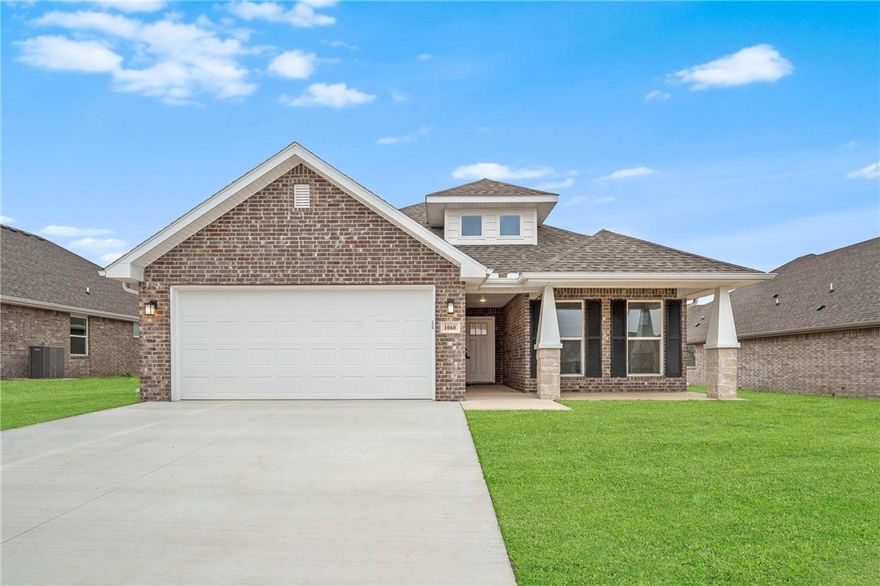 This floor plan is a 3-bedroom, 2-bathroom 1760 square
feet home featuring 10-foot ceilings in the entryway,
kitchen, living area, and primary bedroom, plus dual
vanities in the primary bathroom, the 1750 Series delivers
the luxury of a larger floor plan. This plan series has an
inviting entryway that provides privacy. Enjoy a large,
covered back patio and a garden tub in the primary
bathroom. Taxes subject to change based on new construction.