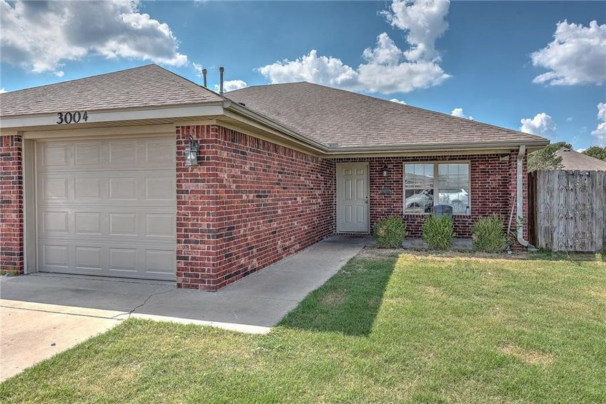 Affordable 3 bedroom 2 bath 1 car garage duplex in East Rogers. Walking distance to Jones Elementary, Kirksey Middle School and Rogers New Technology Center. This unit includes all solid surface flooring, no carpet, open floor plan, 2 full bathrooms, 6 ft privacy fenced yard and more. This one won't last long!