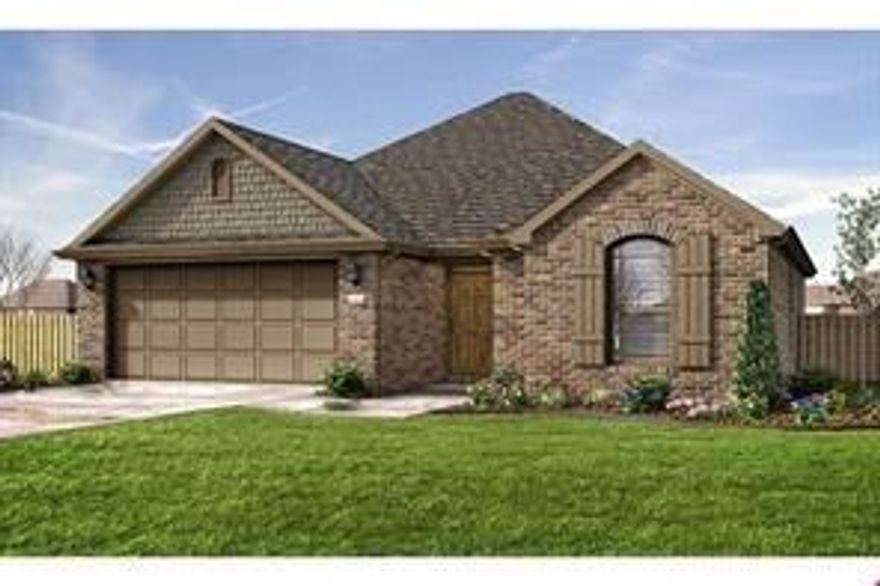 Beautiful New 3 bdr/2bath all Brick home to be built-split plan w/ Open plan Living rm-gas fireplace-crown molding in liv & mst bdr-carpet in the living rm & all Bedrooms-Ceramic Tile-Upgraded Cabinets & Vanity Hardware-great kitchen-granite in kit & Bath Rooms and Upgraded Bathroom Plumbing Fixtures -large pantry-stainless steel appliances-Mst Suite & bth w/whirlpool tub with a shower-utility rm-Large Walk in Closet-Garage door opener & key pad entry-pull down attic storage-Energy Efficient-Covered Patio and Upgraded Extended Uncovered Patio with Nat Gas & Electricity SOLD BEFORE PRINT
