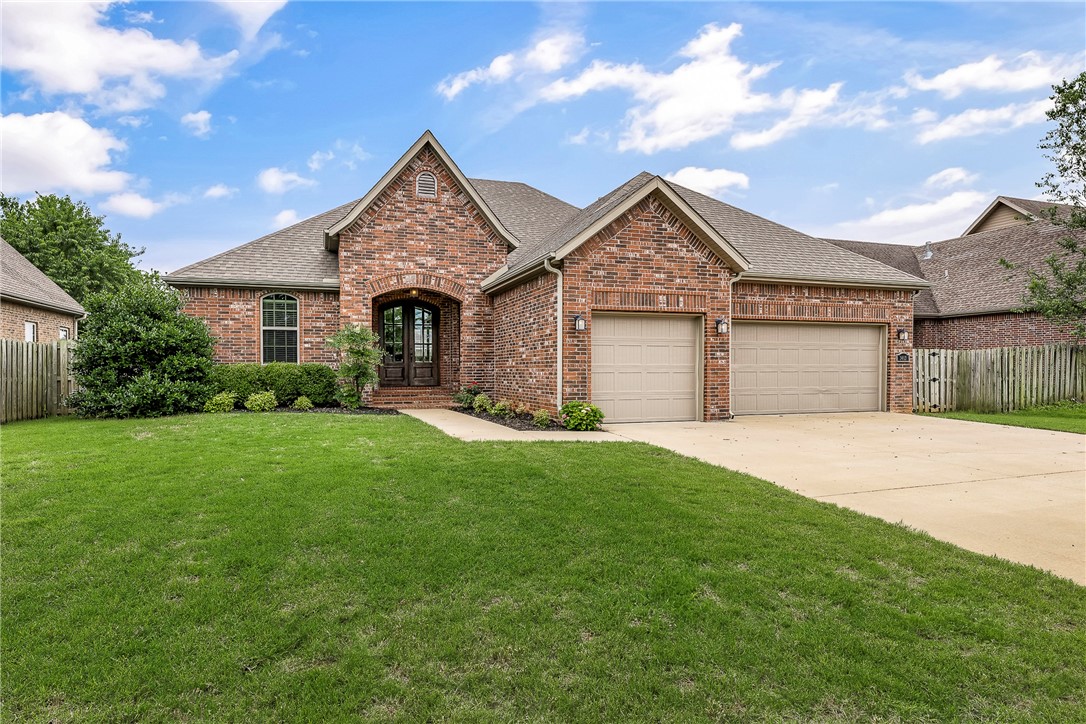 Welcome to this beautiful 2114 sf, 3-bedroom, 2.5-bathroom home with office space and open-concept living in one of Bentonville’s most desirable areas. Only 10 minutes from downtown Bentonville and the Walmart campus, this home combines modern living with unmatched convenience. Step inside to discover a spacious layout with a large bar that anchors the eat-in kitchen, ideal for entertaining or enjoying a quiet meal at home. The kitchen flows seamlessly into the main living area, creating a light-filled, inviting space for family and guests. Outside, enjoy a private backyard retreat with a deck and patio, perfect for a morning coffee or weekend BBQ. Nature lovers and outdoor enthusiasts will love being 5 minutes from Coler Mountain Bike Preserve, running trails, and the future 8th Street Gateway Park. Commuting is a breeze with quick access to the freeway (15 min) and XNA Airport (20 min). Don’t miss your chance to own a well-located, move-in-ready home that perfectly balances lifestyle, location, and comfort.