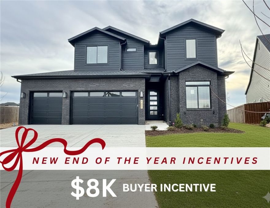 Up to $8,000 INCENTIVE- $5k from Builder and $3k from preferred lender for closing cost etc. Sought after community of Aurora. Stunning two story living room with soaring ceilings, tiled linear fireplace, custom beams, engineered wood flooring & light streaming through ample amount of windows. Kitchen features large custom stained island, quartz countertops/backsplash, pot filler, gas cooktop, custom cabinets to the ceiling, double ovens, walk in pantry! Home features a secondary bedroom on the main level that would also be a perfect study. Primary bedroom with wood floors, painted accent wall & luxurious ensuite bathroom. Primary bath with double vanities, walk-in tile shower & stand alone soaking tub. Upstairs features two large bedrooms & bonus room with wetbar. Huge covered patio overlooking the lot! Aurora residents have access to TONS of community amenities. Adult pool, family pool, bike repair station, dog park, elevate fitness course, sports court, open air clubhouse & playground! Internet included in POA!