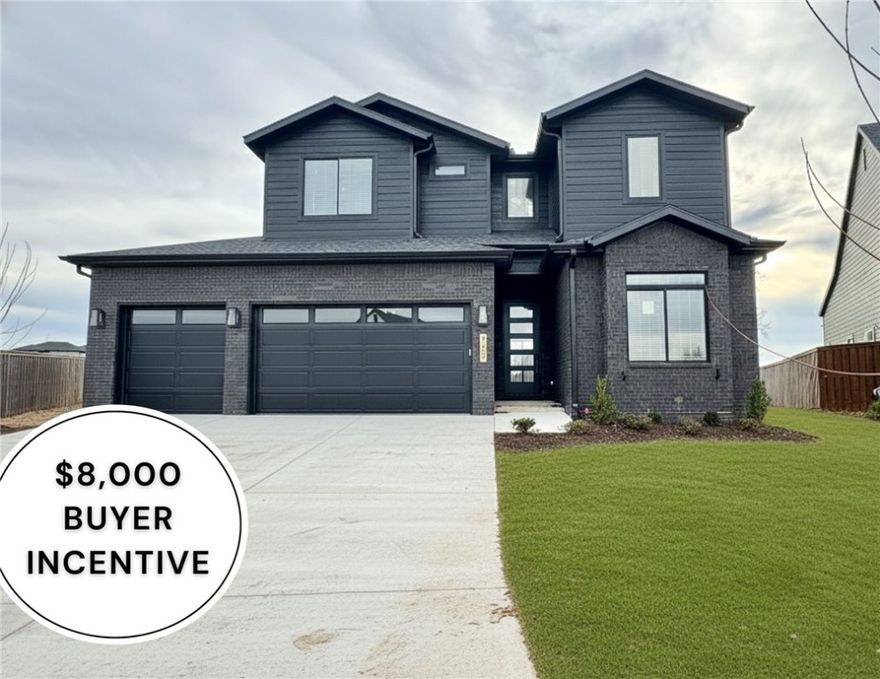 Up to $8,000 INCENTIVE- $5k from Builder and $3k from preferred lender for closing cost etc. Sought after community of Aurora. Stunning two story living room with soaring ceilings, tiled linear fireplace, custom beams, engineered wood flooring & light streaming through ample amount of windows. Kitchen features large custom stained island, quartz countertops/backsplash, pot filler, gas cooktop, custom cabinets to the ceiling, double ovens, walk in pantry! Home features a secondary bedroom on the main level that would also be a perfect study. Primary bedroom with wood floors, painted accent wall & luxurious ensuite bathroom. Primary bath with double vanities, walk-in tile shower & stand alone soaking tub. Upstairs features two large bedrooms & bonus room with wetbar. Huge covered patio overlooking the lot! Aurora residents have access to TONS of community amenities. Adult pool, family pool, bike repair station, dog park, elevate fitness course, sports court, open air clubhouse & playground! Internet included in POA!