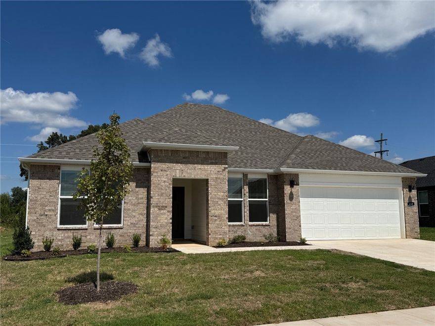 Wonderful Warren plan in Goose Creek Village, an impressive subdivision where quality and affordability meet in the heart of Farmington. This home features gorgeous quartz kitchen countertops, stainless steel appliances and a walk-in pantry (per plan). 42-inch upper cabinets with top molding and soft close cabinet doors. Private bedroom one includes a lovely en-suite with quartz counter tops, double sinks, walk-in shower, and walk-in closet. Living room will showcase a beautiful modern Electric Fireplace. These homes feature ceiling fans in all bedrooms and living room! Each home exterior will have brick and Hardie® siding per plan! Covered patio (per plan). Garage Door opener! Taxes and Parcel # TBD. Single-story plans feature Luxury Vinyl plank flooring throughout!