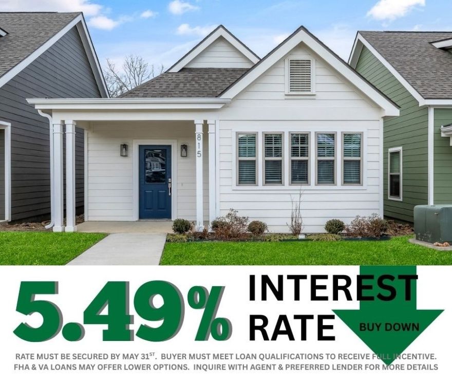 5.49% INTEREST RATE/BUY DOWN! Unbeatable location near Crystal Bridges Museum, the Alice Walton School of Medicine, Downtown Bentonville & Walmart’s new campus. Enjoy a vibrant community with top-tier amenities, including a clubhouse, pool, pickleball court, dog park, yard maintenance & access to the countries top premier mountain biking trails. Fitzgerald floor plan boasts LVP flooring, crown molding, blinds, ample storage & quality throughout. The living room & dining area offer a seamless open floor plan, perfect for entertaining, with abundant natural light & smooth flow into the chef’s kitchen. Chef’s kitchen features 3cm granite countertops, Frigidaire stainless steel appliances, refrigerator, a pantry, tons of storage & abundant natural light. Spacious primary suite includes a perfect ensuite bathroom with walk-in tile shower, double sinks, & large walk-in closet. Patio perfect for entertaining! Oversized garage with ample storage. Staged home at 923 Heights.