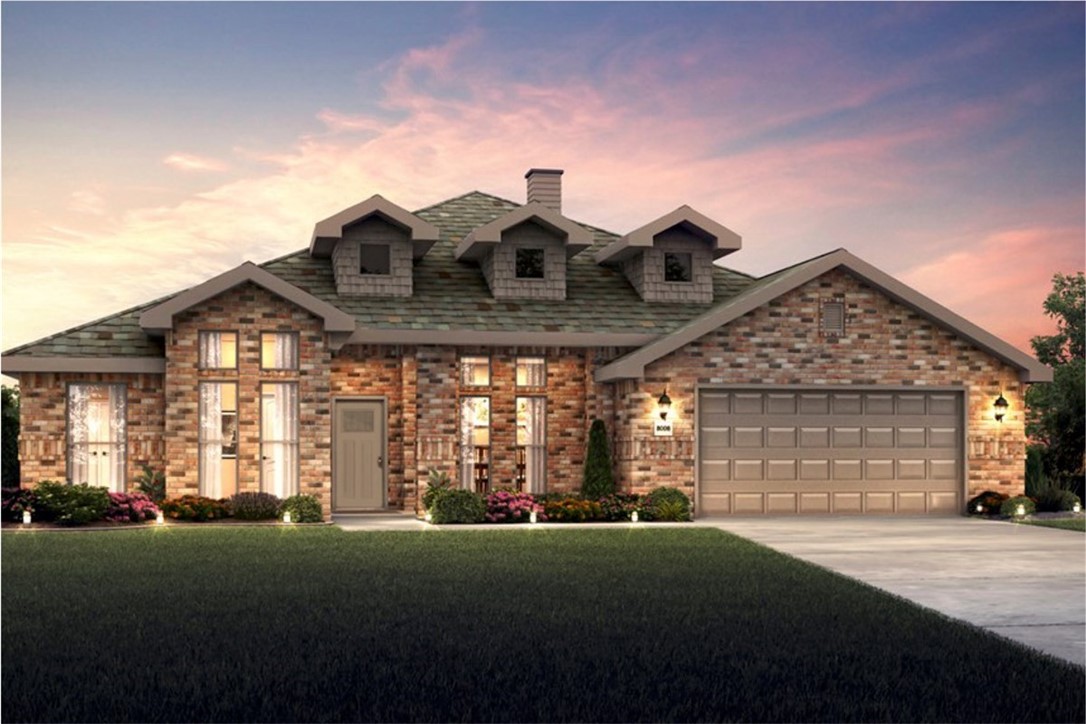 The 2600T Series is sure to impress with 10-foot ceilings and a formal
dining room filled with natural light. The spacious, open concept kitchen
is complete with a table island, perfect for the family to gather around!
This floor plan features a Jack and Jill bathroom and secluded primary
suite with a connecting primary bathroom and large walk-in closets.
Taxes subject to change based on new construction.