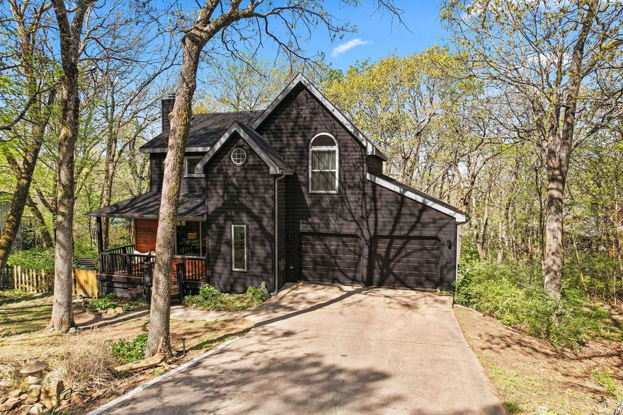 This house has a perfect balance of everything Fayetteville has to offer: 0.3 walkable miles from the U of A campus and a 2-minute drive to I-49; set on a tree-filled lot with a secluded feel and beautiful sunset views.  This is a perfect spot to entertain and enjoy the Fayetteville weather. This thoughtfully curated home in Fayetteville has had music flowing through its walls for over 20 years - Countless songs have been written/played here, and 2 full albums were recorded in the home - It has good vibrations! Boasting 9 ft ceilings throughout, local hardwood floors, and gorgeous picture windows that let in amazing natural light - It is ready for new owners. All appliances to convey.  Owners have access to the Sunset Woods neighborhood pool/pool house & tennis court at the end of the street. Don’t miss this house - come see it today!