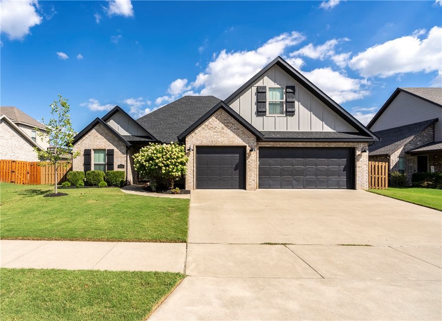 Move-in ready and full of charm, this 4-bedroom, 4 bath home offers style, comfort and functionality. The open concept living area features beautiful flooring and flows into a spacious kitchen with modern finishes, and plenty of room for entertaining. Primary suite is a true retreat with dual sinks, a soaking tub, separate shower and walk in closet. Guest rooms are spacious and have great closets.  The upstairs bonus room would easily serve as a 5th bedroom - it includes a full bath and closet. Outside enjoy an extended patio space and a large fully privacy fenced backyard - ideal for pets, play or gatherings. Neighborhood features  a community pool where summers seem endless and good friendships are made. Close proximity to dining and shopping. With a brand-new roof and guttering (2025) and excellent curb appeal, this home is ready for its next owner.