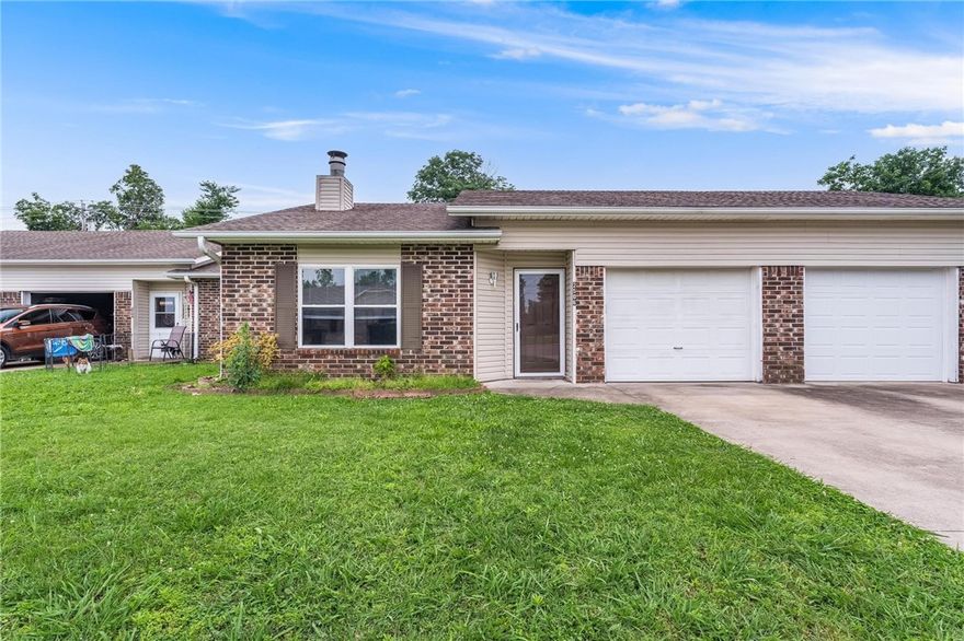 Welcome home to this clean, spacious, and well-maintained 2-bedroom, 2-bathroom unit located in a quiet 4-plex community in Rogers, Arkansas. This unit offers the perfect mix of privacy, comfort, and low-maintenance living ideal for professionals, couples, or small families.

Step inside to find durable LPV flooring throughout, a bright and functional floor plan, and a modern kitchen equipped with a refrigerator and dishwasher. Enjoy year-round comfort with central heat and air, and rest easy with lawn care and pest control included in your monthly rent.

Outside, you'll find a shared fenced backyard—perfect for pets or enjoying the outdoors with neighbors. Parking is a breeze with your own 1-car garage plus two additional driveway spaces.

Situated in the Rogers School District, this home is close to Pinnacle Hills Promenade, Veterans Park, the Razorback Greenway, I-49, and a variety of local shops, restaurants, and entertainment options. It’s everything Northwest Arkansas has to offer right at your doorstep