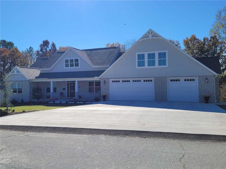 Beautiful 3-Bedroom Ranch Home on 2.6 Acres in Secluded Bentonville Subdivision

Welcome to your dream home in Bentonville! This stunning 3-bedroom, 2.5-bathroom single-level ranch sits on a sprawling 3.1-acre lot in a very secluded subdivision. Completed in July 2024, this home offers a perfect blend of luxury and comfort with high-end upgrades throughout.

Key Features:

Spacious Layout: Enjoy 9-foot ceilings throughout the home, with a grand 10-foot ceiling in the living room, crown molding, and large windows that flood the space with natural light, creating an open and airy atmosphere.
Grand Entrance: A dramatic foyer welcomes you into this magnificent home.
Gourmet Kitchen: The chef's kitchen features quartz countertops, stainless steel appliances, second built-in wall oven, farmhouse sink, custom cabinetry with cabinet front dishwasher and refrigerator, large island with bar sink, and a big pantry for all your storage needs.
Luxurious Master Suite: Retreat to the master bedroom with a walk-in closet.