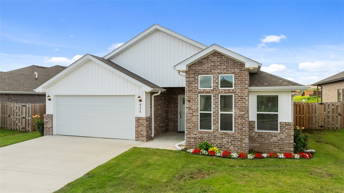 Priced to sell and packed with energy-saving upgrades—this home offers $0 electric bills most months thanks to solar panels, two solar-powered attic vents, NASA blanket roof insulation, and Andersen storm doors (front and back). Inside, you'll find a well-maintained eat-in kitchen with striking black leathered granite countertops and all black stainless steel appliances, including a brand-new dishwasher. The unique floor plan features 10-foot ceilings in the main living areas and primary suite, plus a smart layout that connects the primary closet directly to the laundry room - a true bonus. Both bathrooms include comfort-height toilets (amazing comfort for your knees and back). Primary suite boasts double vanities. Washer, dryer, blinds, and all appliances convey. Located in the Woodward Hills neighborhood with access to a dog park, this home is move-in ready and energy efficient from top to bottom! Added Bonus - This home is a quick 10 minute ride from driveway to XNA Airport!