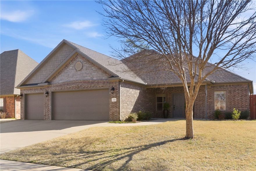 Nestled on the desirable north end of Rogers in Camden Way, this impeccably maintained home offers the perfect balance of convenience and quiet, country-like surroundings. Built in 2015 yet feeling brand new, this 3-bedroom plus office residence showcases 2,175 square feet of thoughtfully designed living space. Inside, you’ll find oversized bedrooms, a spacious office, wood-look tile flooring, new carpet, and a chef’s kitchen featuring abundant storage and a walk-in pantry. The expansive primary suite boasts a massive closet, while the oversized laundry and mudroom add everyday functionality. A 3-car garage provides ample space for hobbies and storage. Situated with no rear neighbors, the property backs to a city-owned pasture, creating a rare sense of privacy and peaceful open views. Truly a home that has it all.