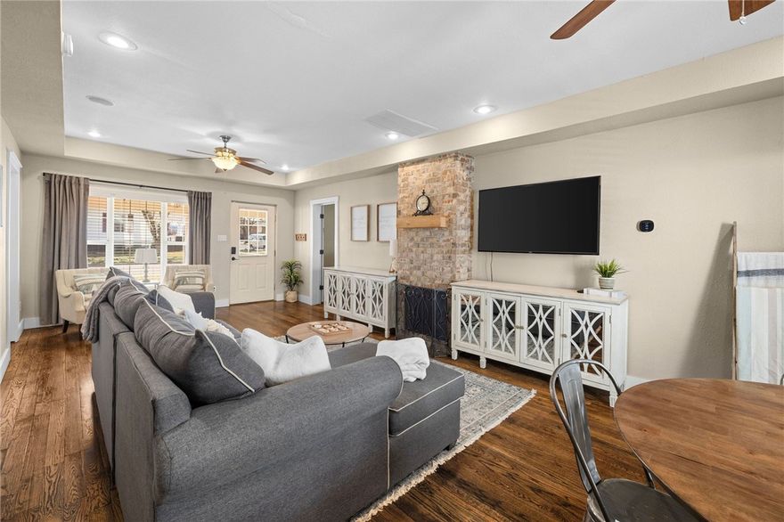 Prime investment opportunity in the heart of Downtown Rogers! This unique offering includes a historic single-family home and a modern duplex, all currently operating as active short-term rentals with 3–4 years of financials available. Each property is fully furnished and ready to generate income from day one. The main house, a 1,300 sq. ft. historic gem, features 2 bedrooms, 2 full bathrooms, and spacious walk-in closets. Recent upgrades include a brand-new primary bathroom and a newly finished back deck, perfect for enjoying crisp fall evenings. The detached garage was expertly converted into a duplex in 2019 with its own address at 205 N 6th St. Each 900 sq. ft. unit offers 1 bedroom, 1.5 baths, and a modern, fully furnished interior designed for comfort and style. Recent updates include new roofs and siding on both buildings, plus kitchen and laundry upgrades in the main house. All within walking distance to Downtown Rogers' vibrant shops, dining, and entertainment!