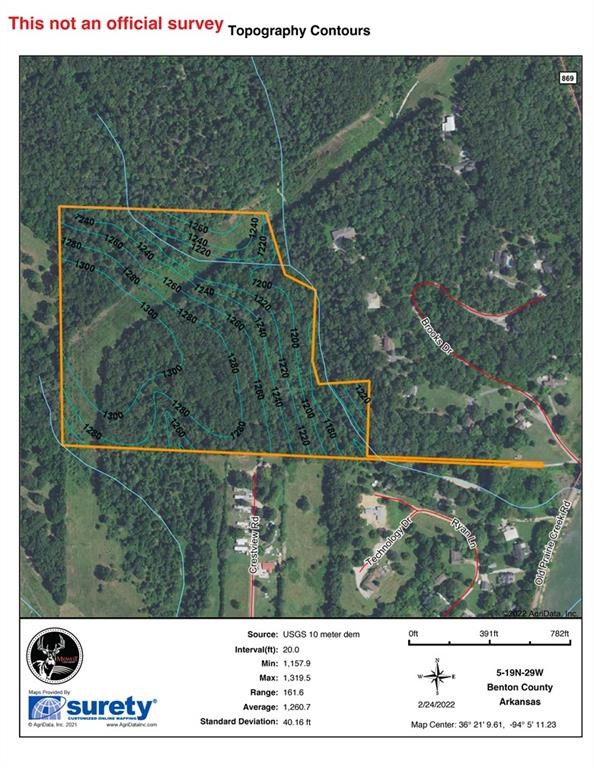 This 34+/- acre property is located only 3 miles from downtown Rogers, AR., offering many opportunities. With great access to Beaver Lake, Highway 12 boat ramp, and everything Northwest Arkansas has to offer. Of the 34 +/- acres the majority of the land is a mix of mature hardwoods with approximately 6 acres of grass along the power right of way. If your looking to build your dream home or develop, there are multiple build sites available throughout the property, providing amazing views. Just to make this property a little more attractive there's internal roads throughout, and you'll find access from top to bottom. If a hunting property close home is your desire, the amount of deer sign on this property is almost everywhere you look. Combined with amazing terrain and a couple wet weather creeks this land provides some amazing habitat. This one checks alot of the boxes! Being an excellent build site, great location, great hunting, being a sound investment, and close access to Beaver Lake