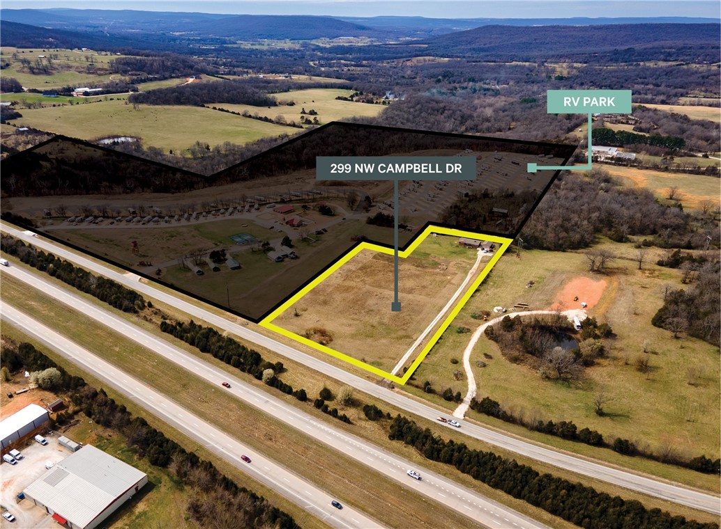 ±5.76 AC of commercial land available in Greenland, AR. With I-49 frontage, close proximity to the University of Arkansas and utilities at site, this property would make an excellent location for a range of commercial uses.