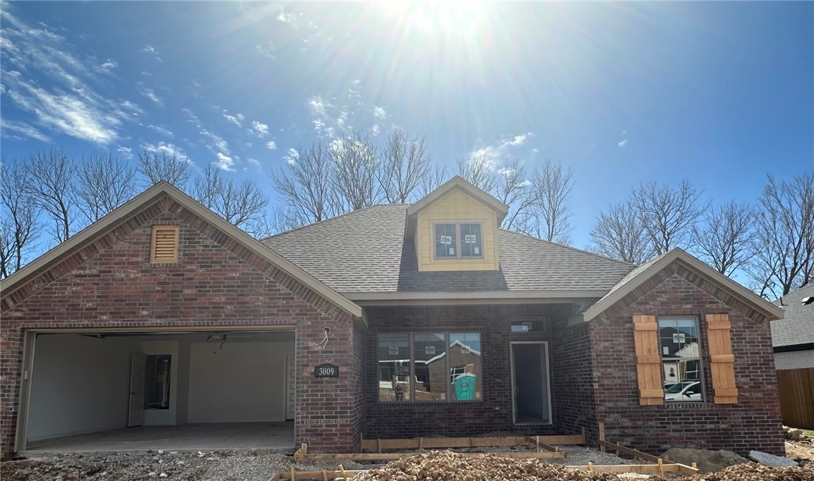 Riverwalk Subdivision Phase 4 is one of east Fayetteville's most sought-after neighborhoods. Complete with walking trails, White River Access, breathtaking views and community pool. Limited one year Builder's Warranty. This beautiful brick home boasts cozy gas log fireplace, hardwood flooring, carpet and ceramic tile, gas range, granite counter tops, stainless steel appliances, low E-windows, sod and landscaping package.